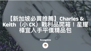 【新加坡必買推薦】Charles & Keith(小 CK)戰利品開箱!星耀樟宜入手平價精品包